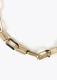 Two-tone chain link necklace