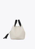 Two-tone bag with tassel