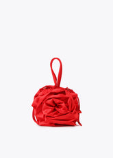 Satin flower bag