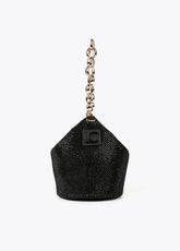 Mesh bag with crystals