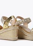 Wedges with metallic details