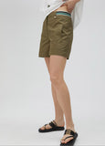 Shorts with coloured detail on the waistband
