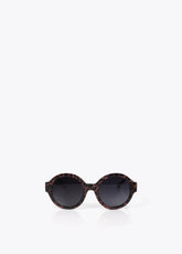 Round shape animal print made of cellulose acetate