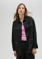 Studded overshirt
