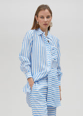 Two-way striped shirt