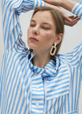 Two-way striped shirt