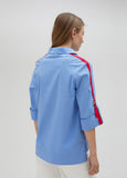 Shirt with striped detail
