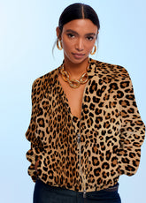 Satin Printed Bomber