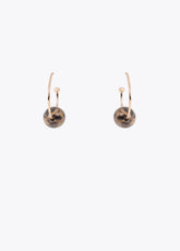Hoop Earrings with Maxi Animal Print Bead