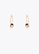 Multicolor Acrylic Detail Hoop Earring