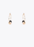 Multicolor Acrylic Detail Hoop Earring
