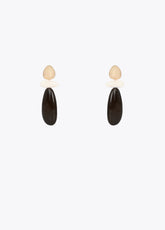 Bicolor Resin Combined Earrings