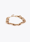 Short chain irregular link necklace