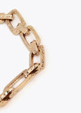 Short chain irregular link necklace