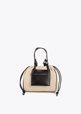 Mini shopper combined nylon and PU