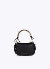 Mini Crossbody Bag with Cut-Out Metallic Handle