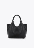Shopper with Braided Handle and Metallic Details