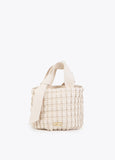 Woven Material Bag with Bow Detail