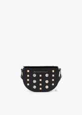 Banana bag with gold and silver studs