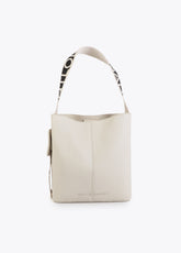 Contrast Handle Nylon Shopper