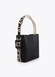 Contrast Handle Nylon Shopper