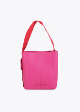 Contrast Handle Nylon Shopper