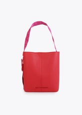 Contrast Handle Nylon Shopper