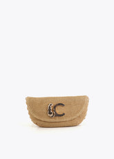 Event Bag Rattan Effect Leopard Logo