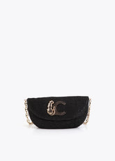 Event Bag Rattan Effect Leopard Logo