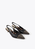 Studded Slingback Heels