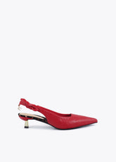 Slingback Heel Shoe with Bow Detail