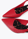 Slingback Heel Shoe with Bow Detail