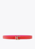 Pink and Fuchsia Bicolor Belt with LC Logo Buckle