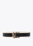 Reversible Belt with Animal Logo Buckle