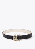 Reversible Belt with Animal Logo Buckle
