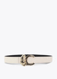 Reversible Belt with Animal Logo Buckle