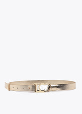 Metallic Reversible Belt Oval Logo