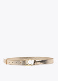 Metallic Reversible Belt Oval Logo