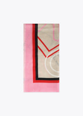 Logo letter print scarf
