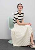 Asymmetrical Pleated Skirt