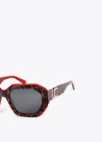 Bicolor Rectangular Sunglasses