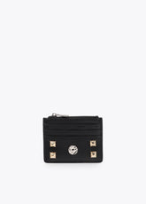 Card Holder with Gold and Silver Studs