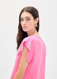 Short Sleeve Ruffle Blouse