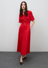 Flared Midi Skirt Dress