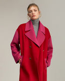 Two-tone handcrafted coat