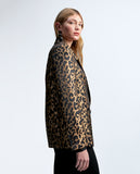 Animal print blazer