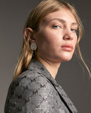 Jacquard monogram blazer