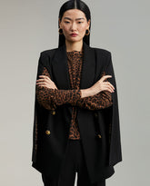 Cape-style blazer
