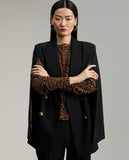 Cape-style blazer