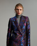 Printed jacquard blazer